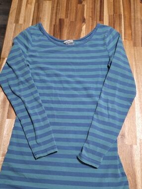 Matilda Jane Striped Crewneck Top - Teal & Blue